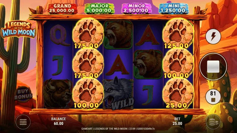 Legends of the Wild Moon - dobitak u osnovnoj igri